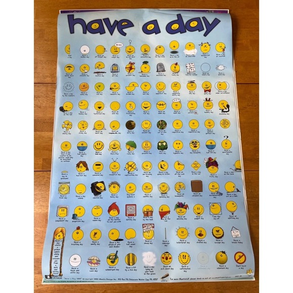 Retro Have a Day Large Poster College Collection‎ Wall Room Decor, Size 24x36 - Picture 6 of 9